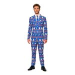 Suitmeister Christmas Blue Nordic Jakkesæt