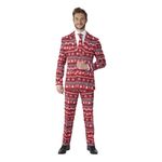 Suitmeister Nordic Pixel Rødt Jakkesæt