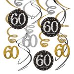 Swirls 60 Kulta/Hopea Roikkuva Koriste