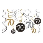 Swirls 70 Sølv/Guld Glitter