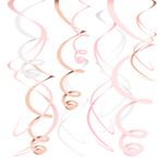 Swirls Roséguld Blush Loftsdekoration