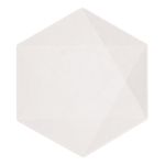 Tallerkener Hexagonale Vert Decor Hvid