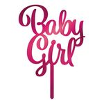 Kakedekorasjon Baby Girl i Akryl