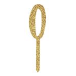 Kagedekoration Tal Guld Glitter i Akryl