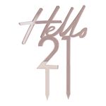 Kagedekoration Tal Hello