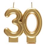 Kagelys 30 Mat Guld