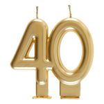Kagelys 40 Mat Guld
