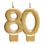 Kagelys 80 Mat Guld