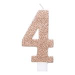 Lagkagelys Roséguld/Glitter
