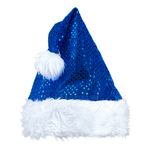 Nissehue Blå Glitter