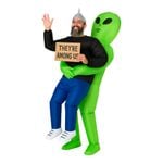 Oppustelig Bærende Alien Kostume