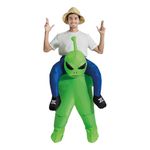 Oppusteligt Ridende Alien Kostume