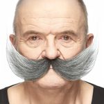 Opfinder moustache sort/hvid