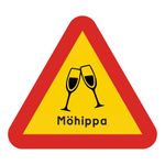 Varningsskylt Möhippa/Svensexa