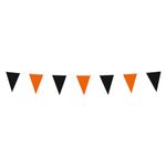 Vimpelguirlande Mini Sort/Orange