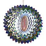 Wind Spinner i Metal Mandala Blå