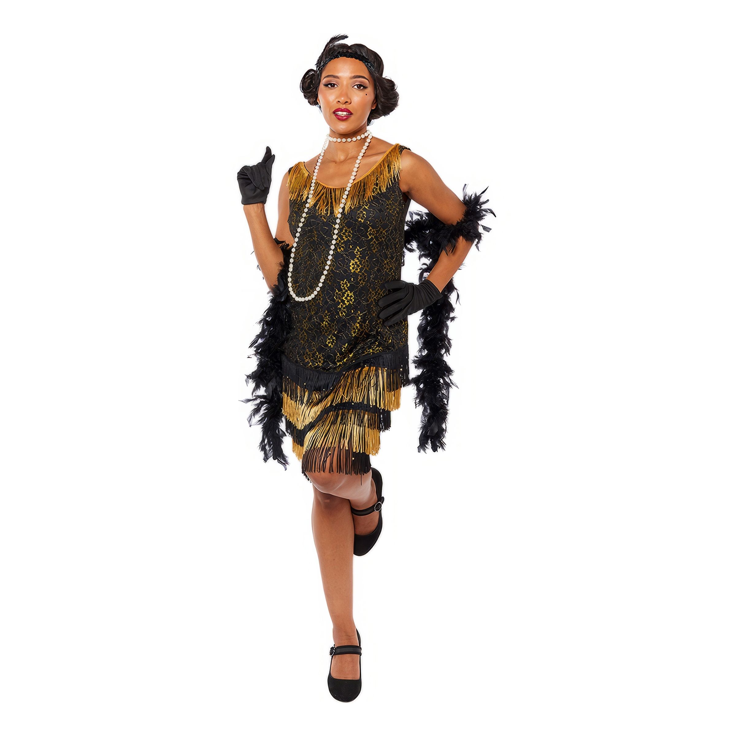 20-tals Gatsby Klänning Maskeraddräkt - Small