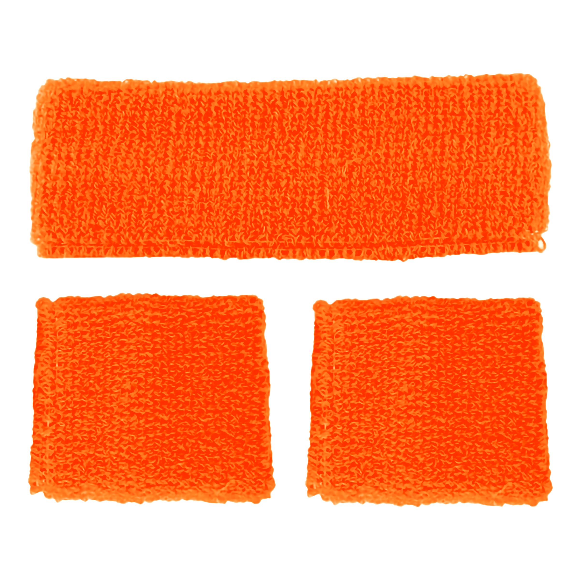 80-tals Svettband Kit Neonorange - One size | Hem - Maskerad - Tillbehör - Maskeradaccessoarer | Maskeradspecialisten