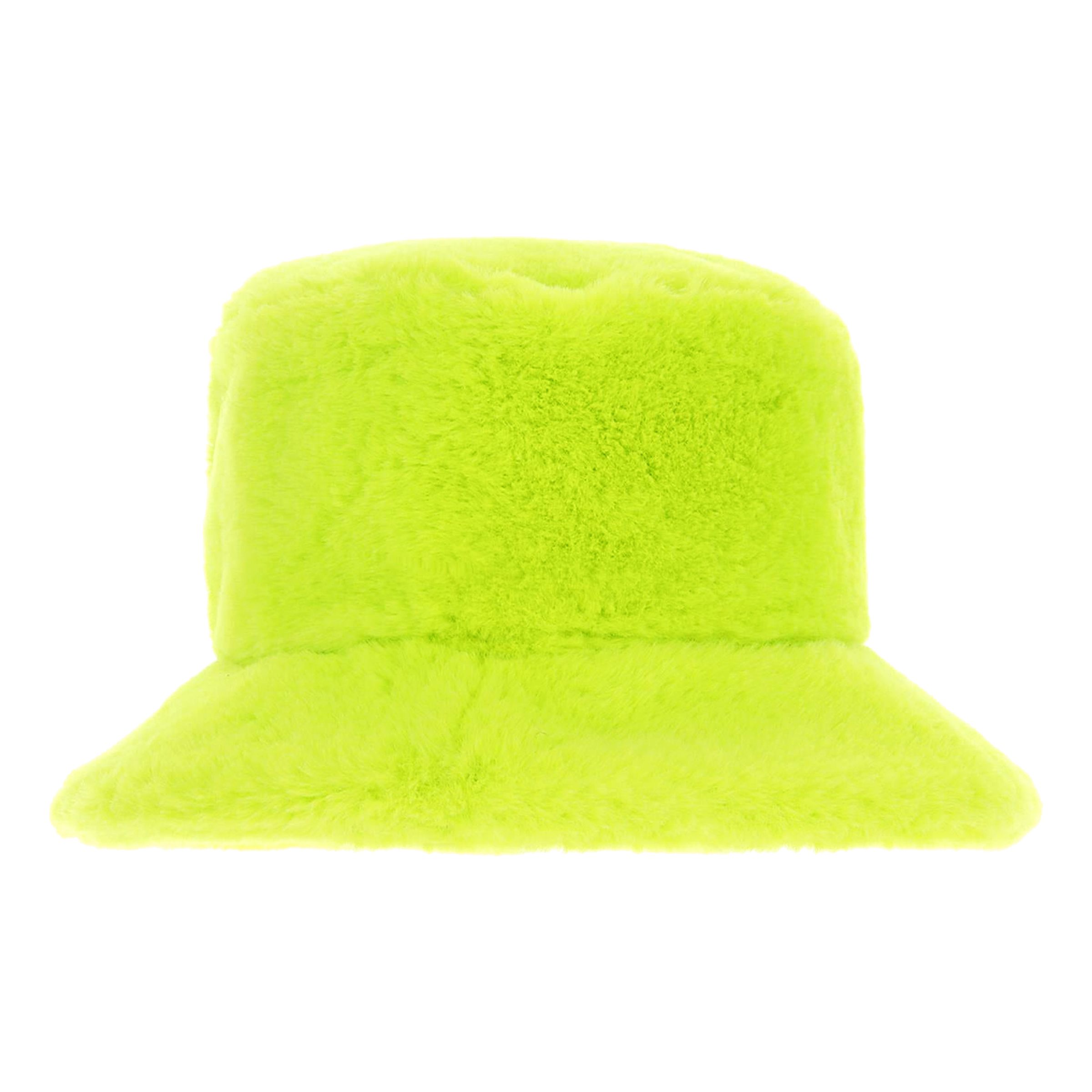 90'er Fluffy Solhat Grøn - One size