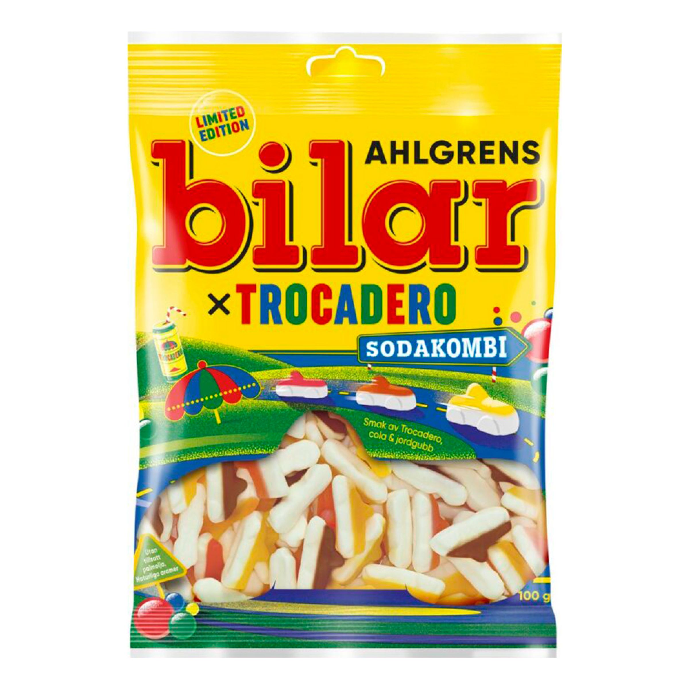 Ahlgrens Bilar Trocadero Sodakombi - 100 g | Hem - Godis & Läsk - Godis - Skumgodis | Maskeradspecialisten
