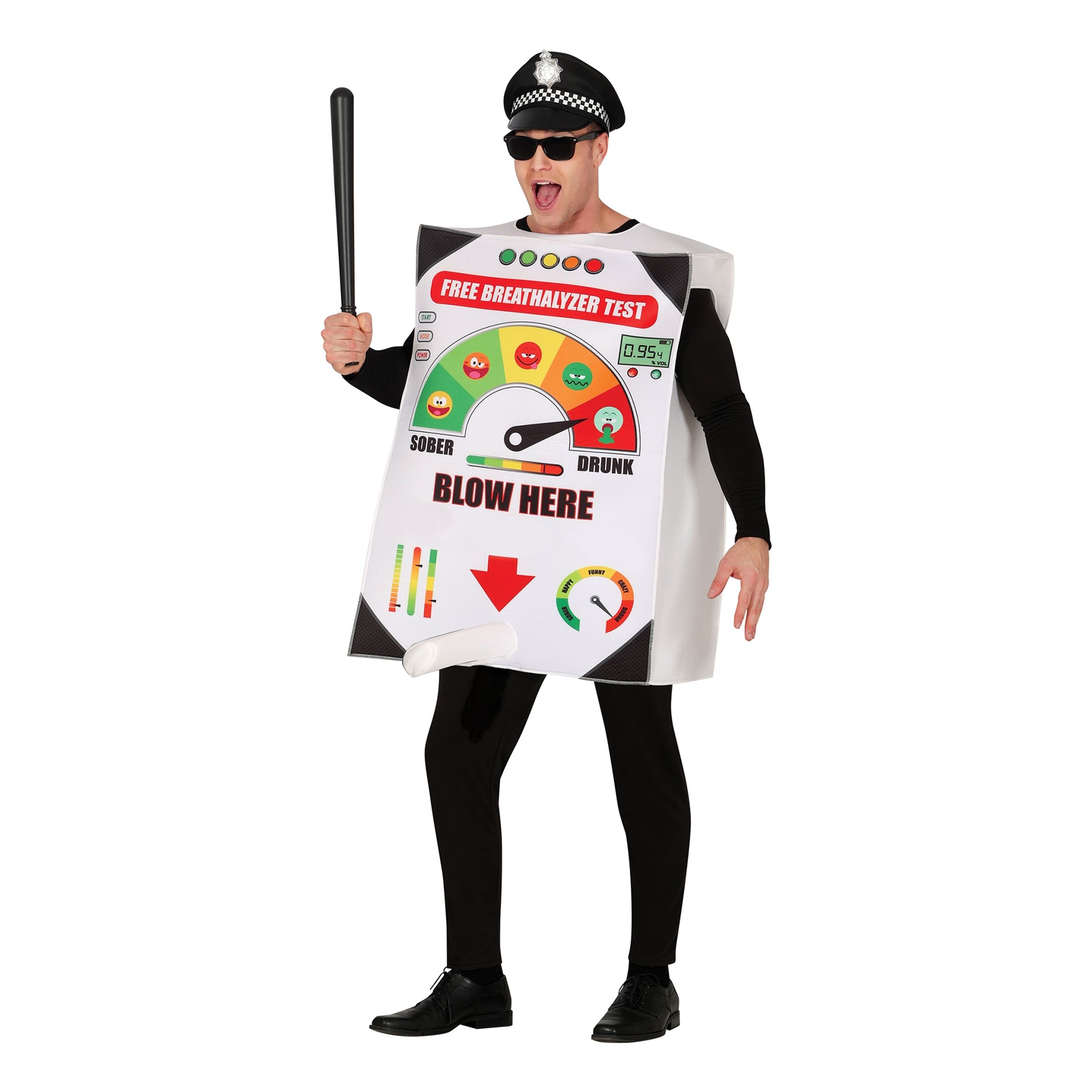 Alkomätare Maskeraddräkt - One size