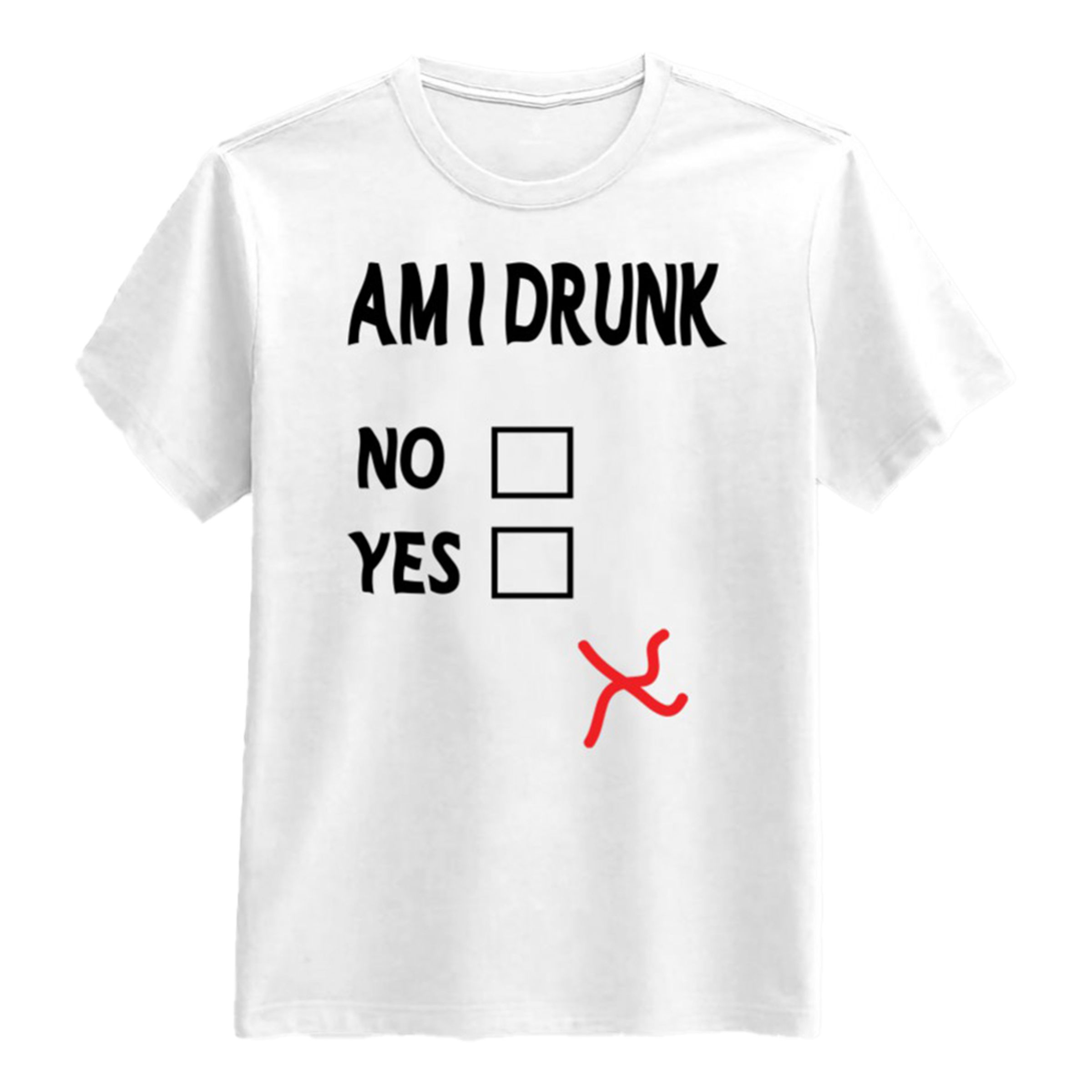 Am I Drunk T-shirt - Large | Hem - Roliga Prylar - Kläder - T-Shirts | Pryloteket