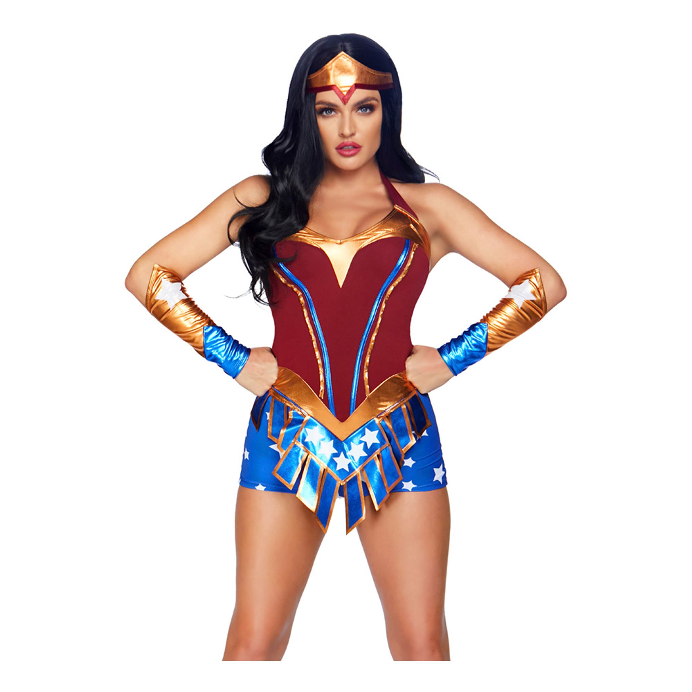 Amerikansk Superheltinde Damekostume - Small