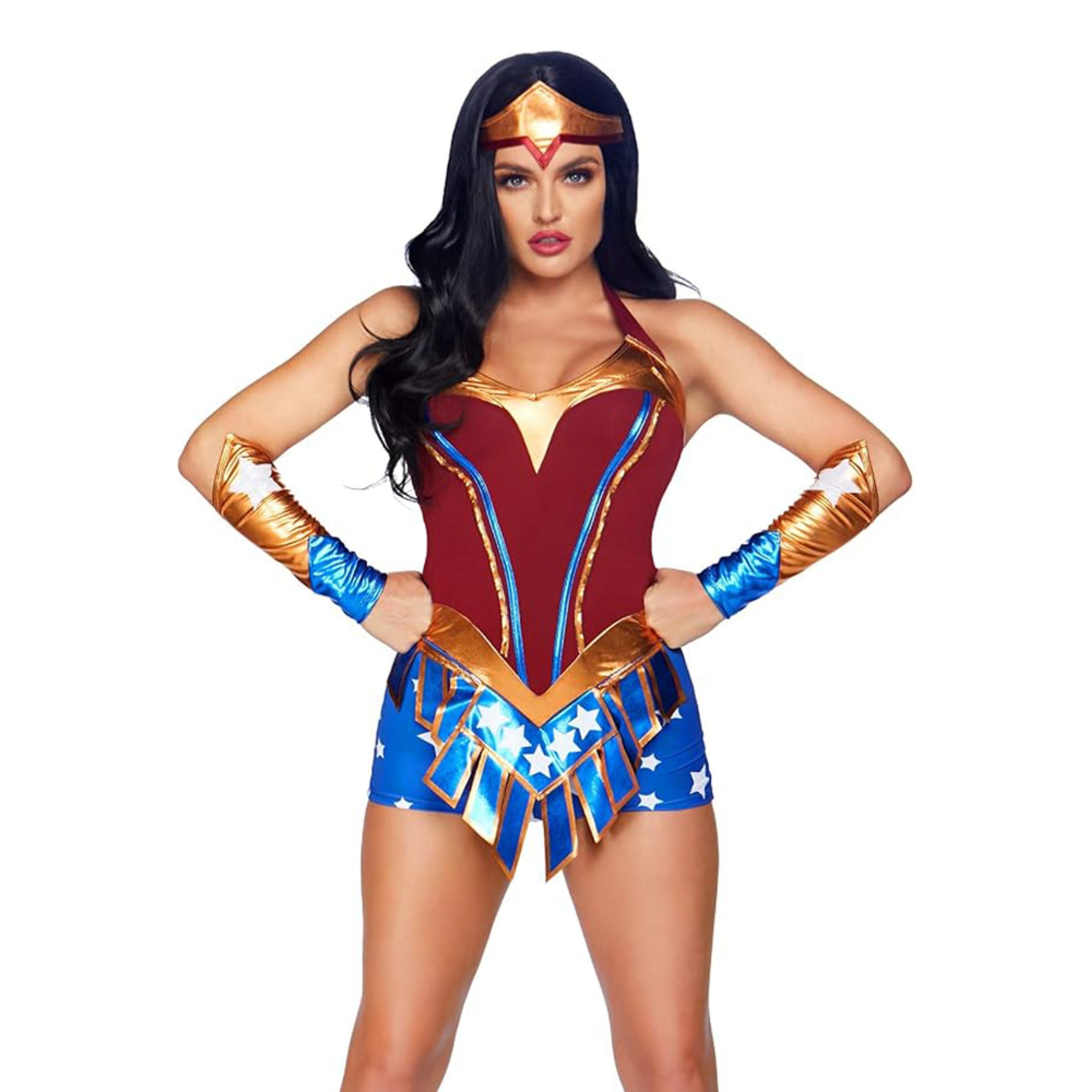 Amerikansk Superheltinde Damekostume - Large