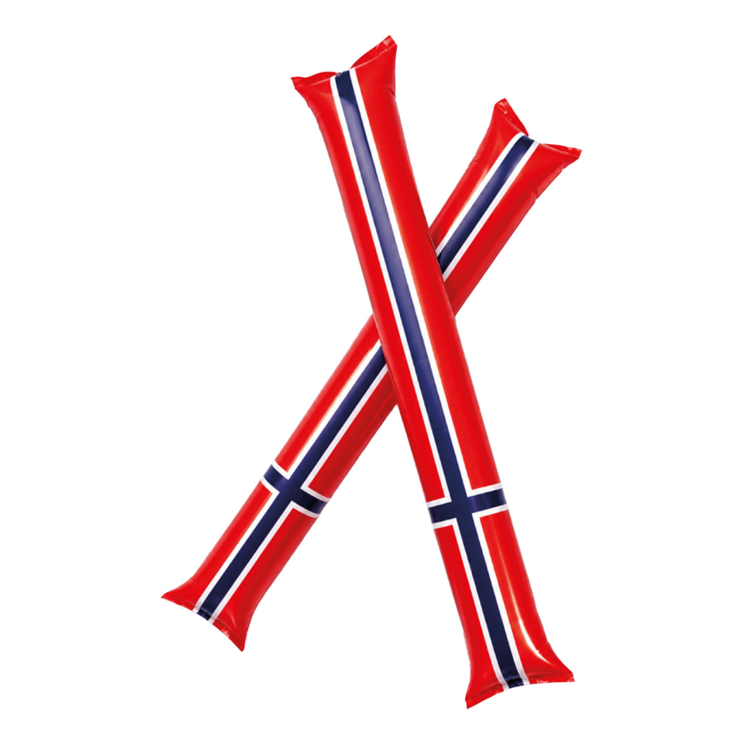 Applausstave Norske Flag - 2-pak