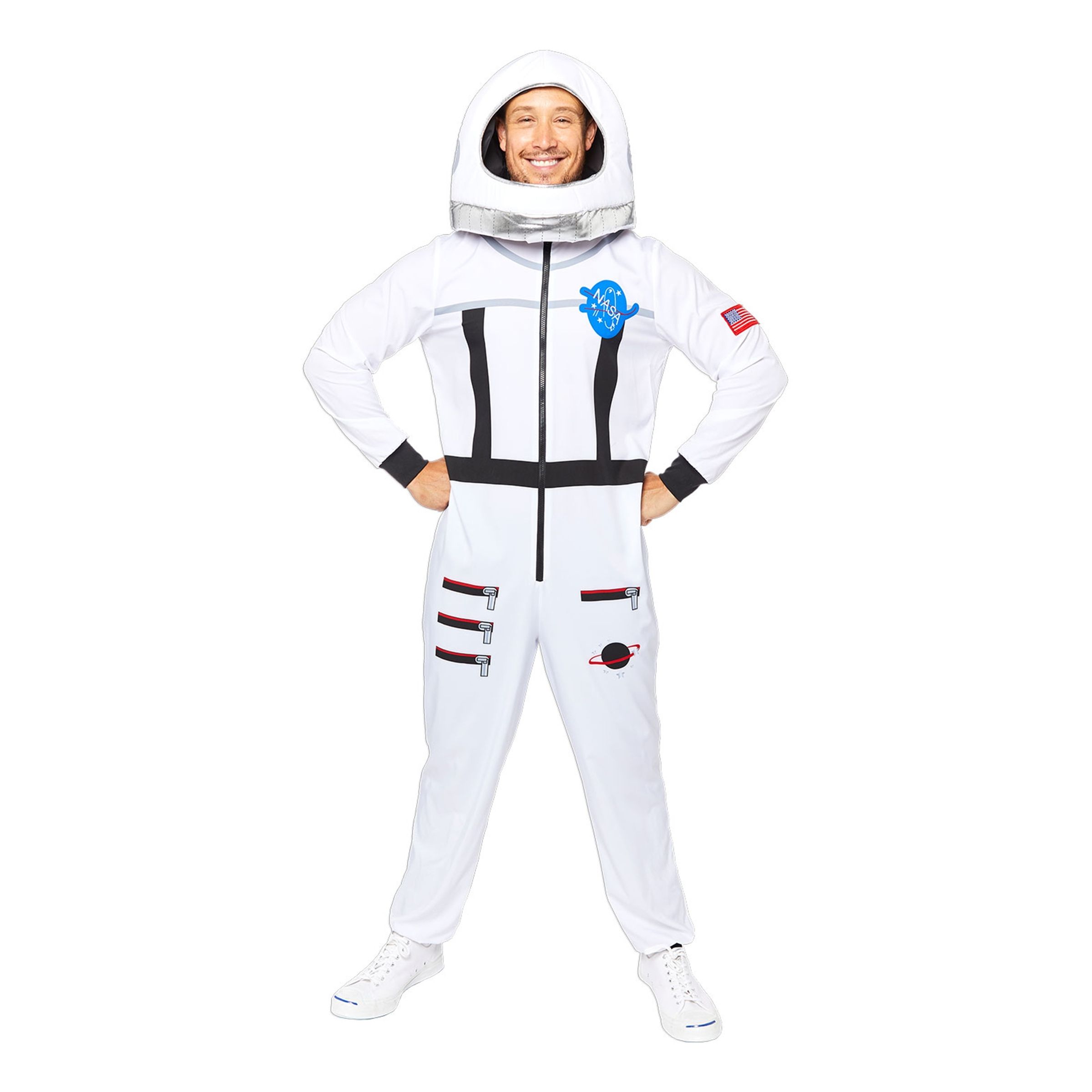 Astronaut Hvid Kostume - Medium/Large
