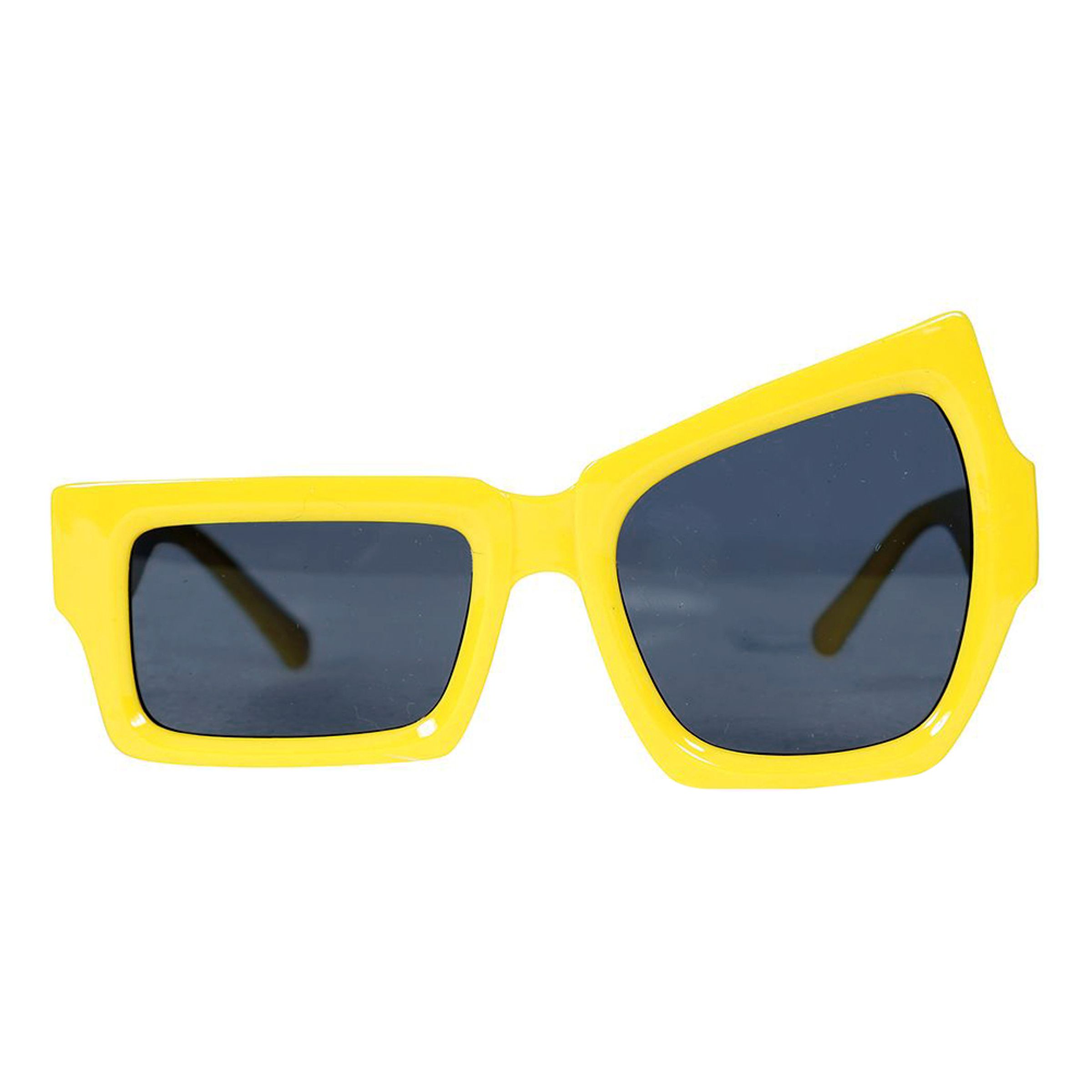 Asymmetriska Glasögon Gula | Hem - Maskerad - Tillbehör - Maskeradaccessoarer | Maskeradspecialisten