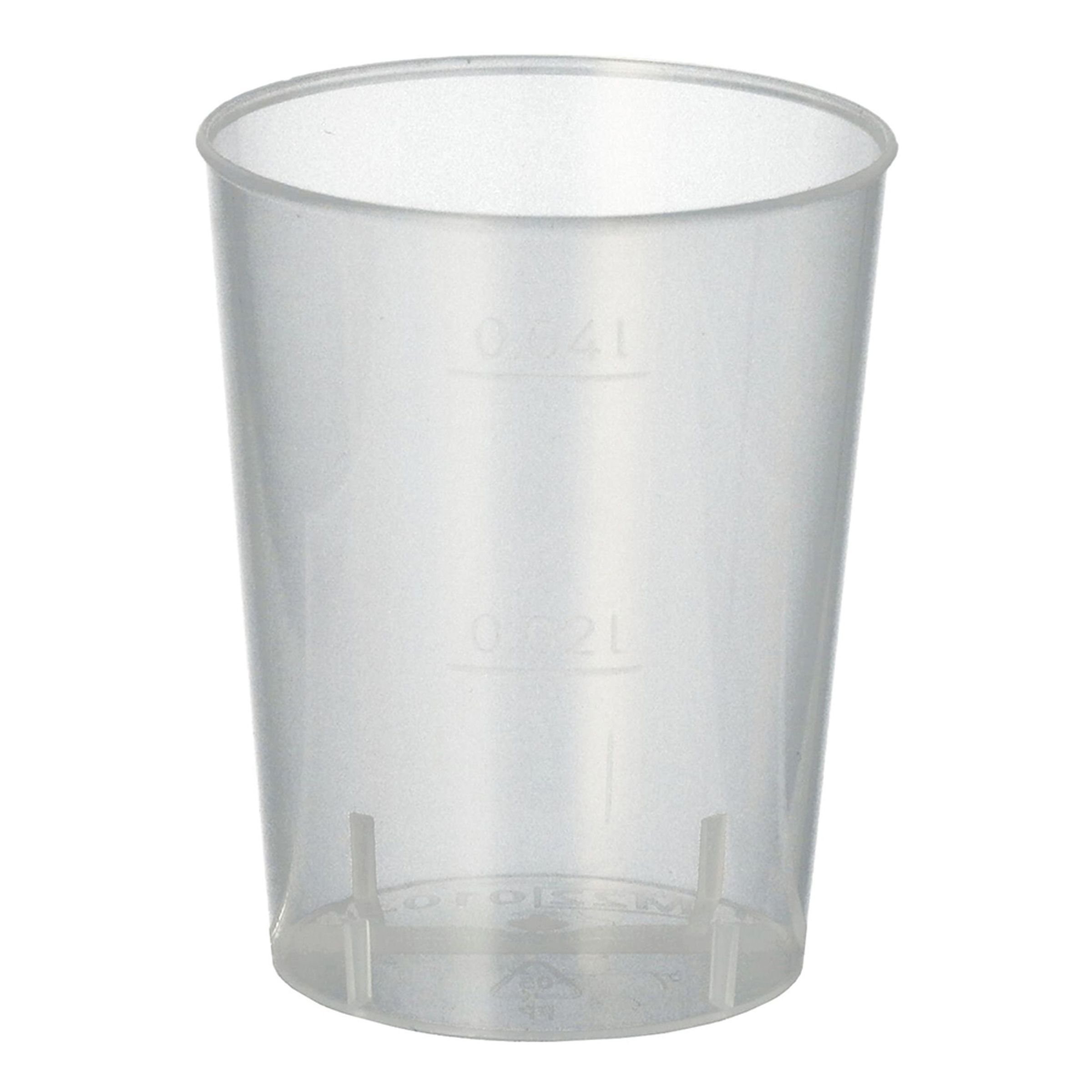 Genanvendelige Snapsglas - 50-pak
