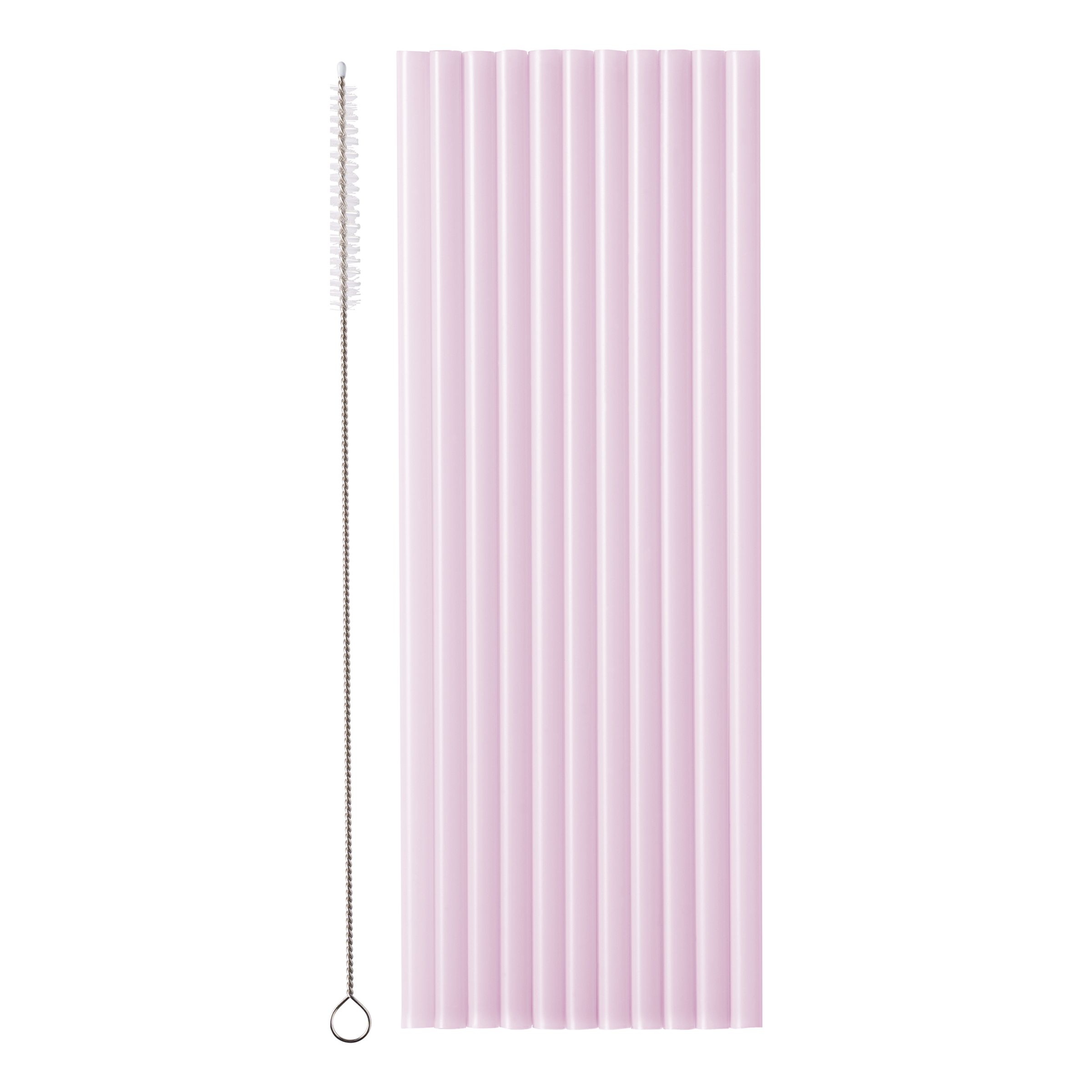 Genanvendelige Sugerør Violet - 12-pak