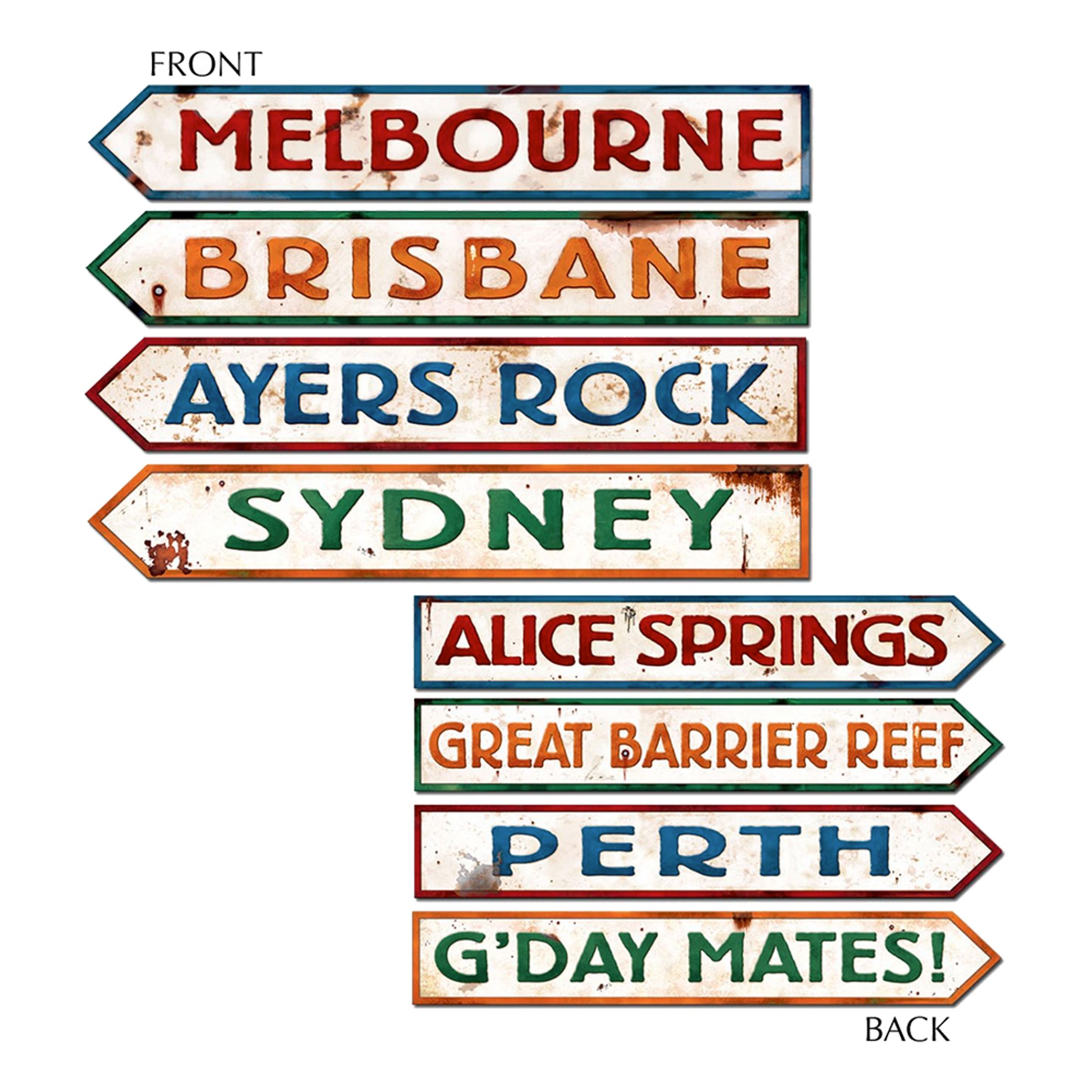 Australske Vejskilte Dekoration