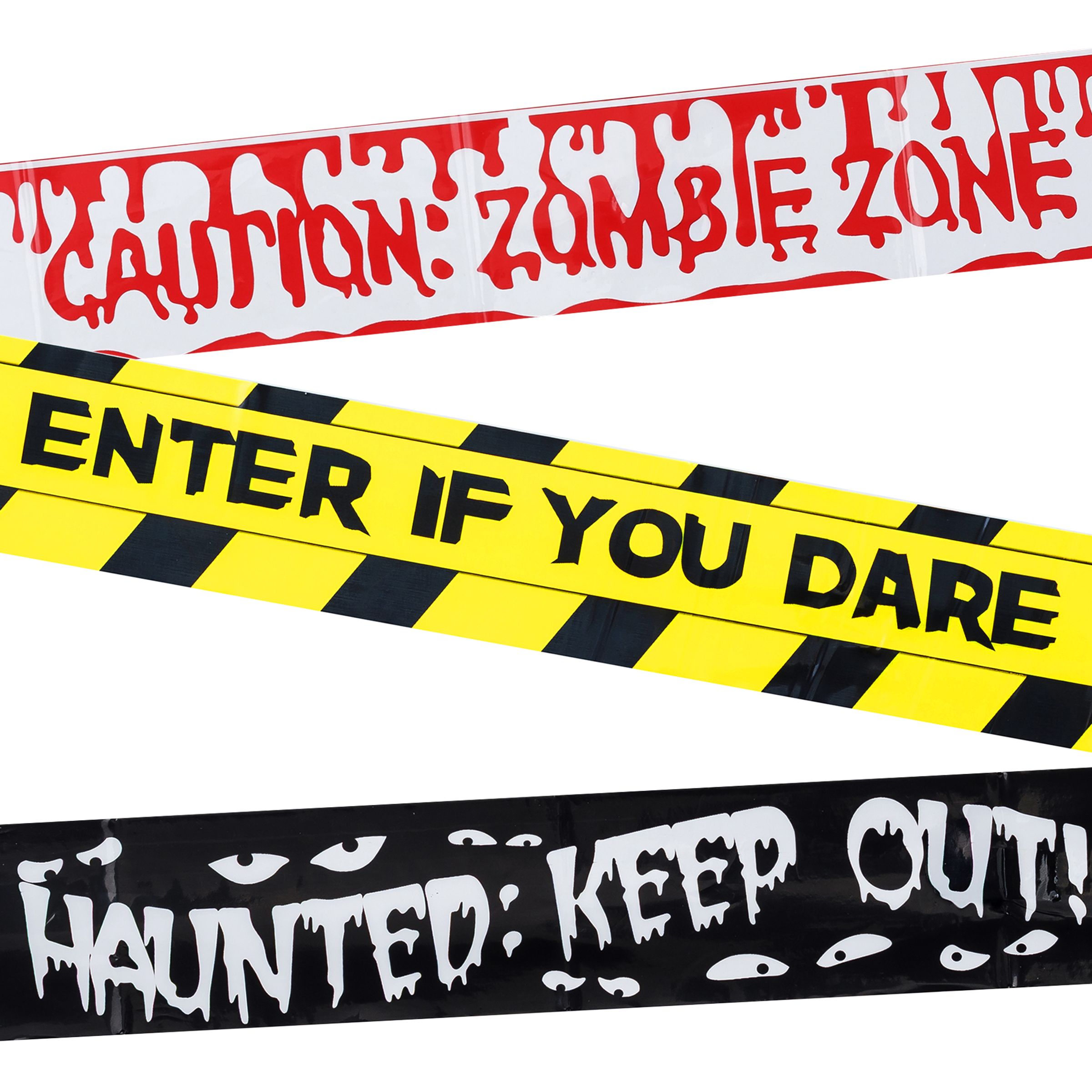 Avspärrningsband Halloween - 3-pack | Hem - Teman - Högtider - Halloween - Halloweendekorationer | Pryloteket