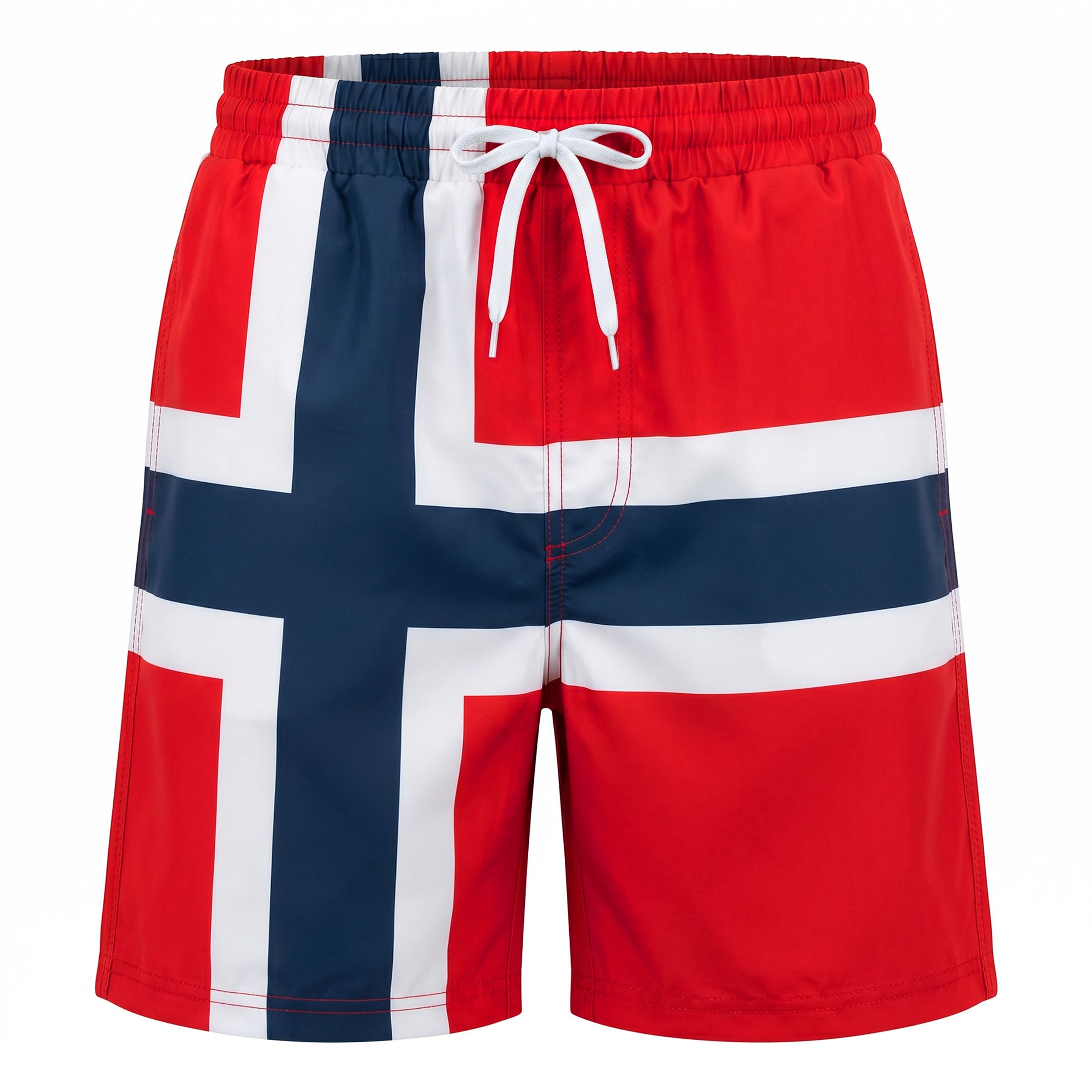 Badeshorts Norsk Flag - Large