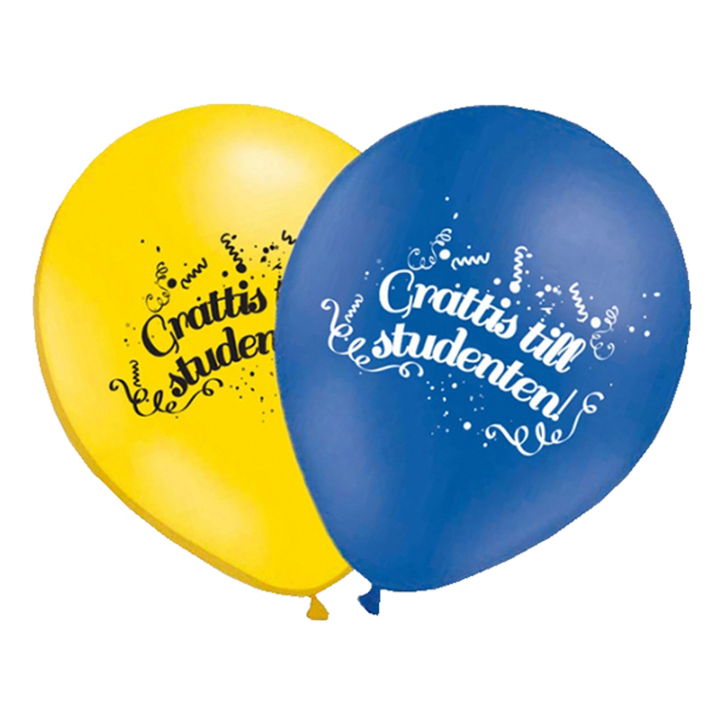 Ballonger Grattis till Studenten! - 10-pack | Hem - Festartiklar - Ballonger - Latexballonger | Pryloteket