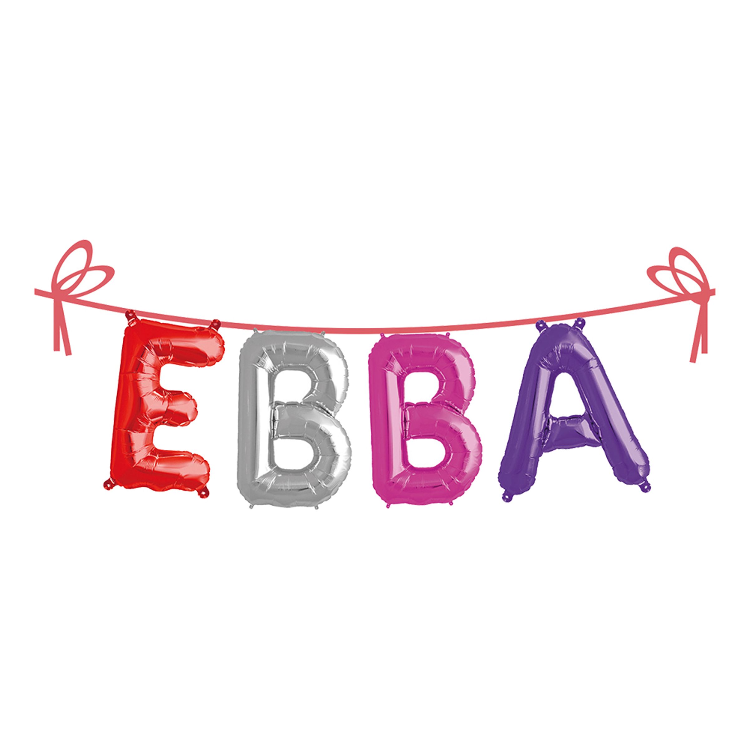 Ballonguirlande Folie Navn - Ebba