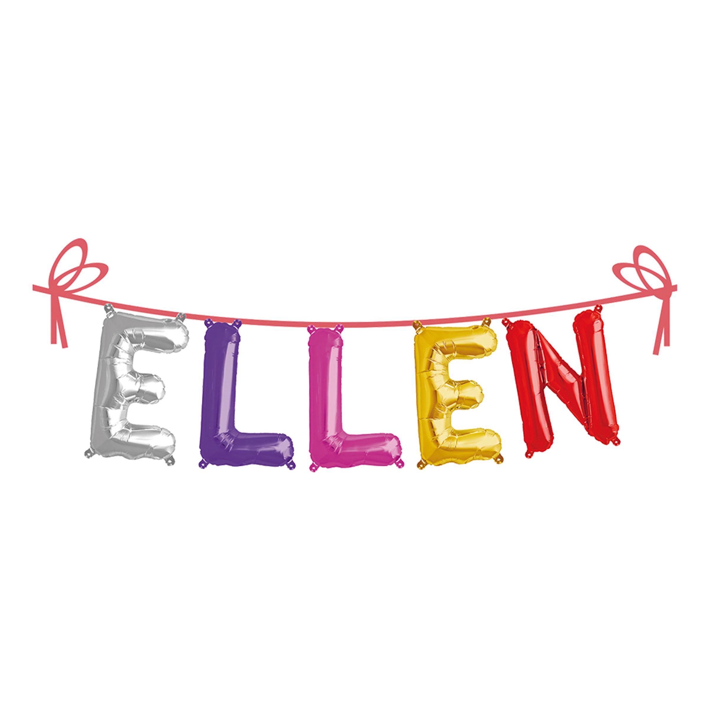 Ballonguirlande Folie Navn - Ellen