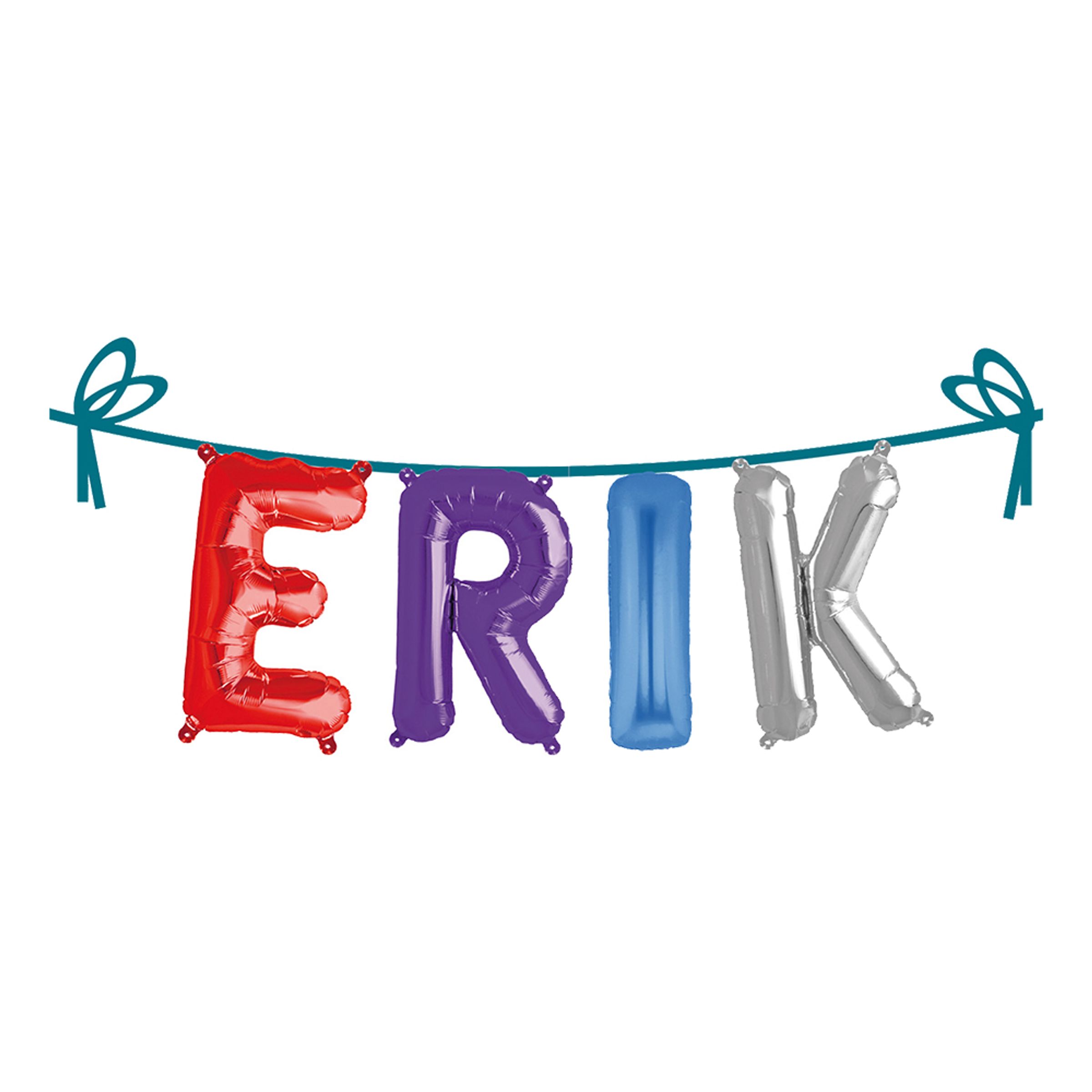 Ballonggirlang Folie Namn - Erik | Hem - Festartiklar - Festdekoration - Girlanger | Pryloteket