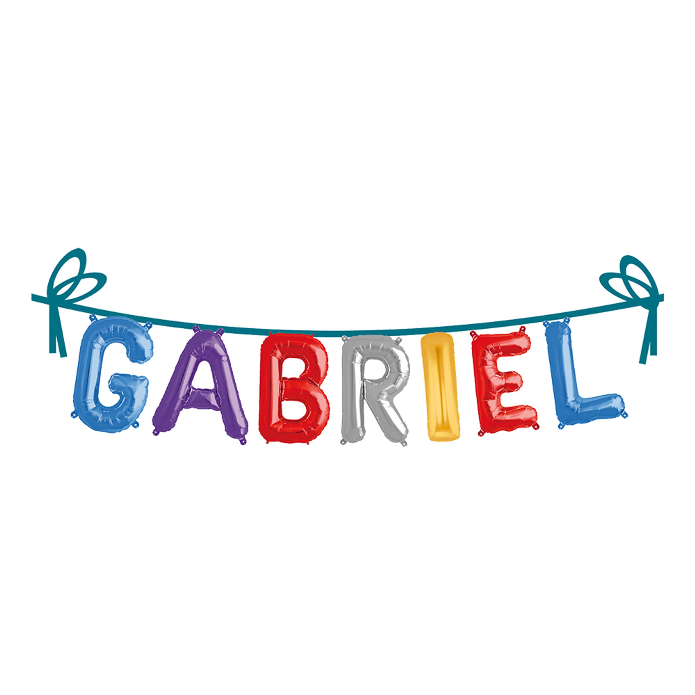 Ballonggirlang Folie Namn - Gabriel | Hem - Festartiklar - Festdekoration - Girlanger | Pryloteket