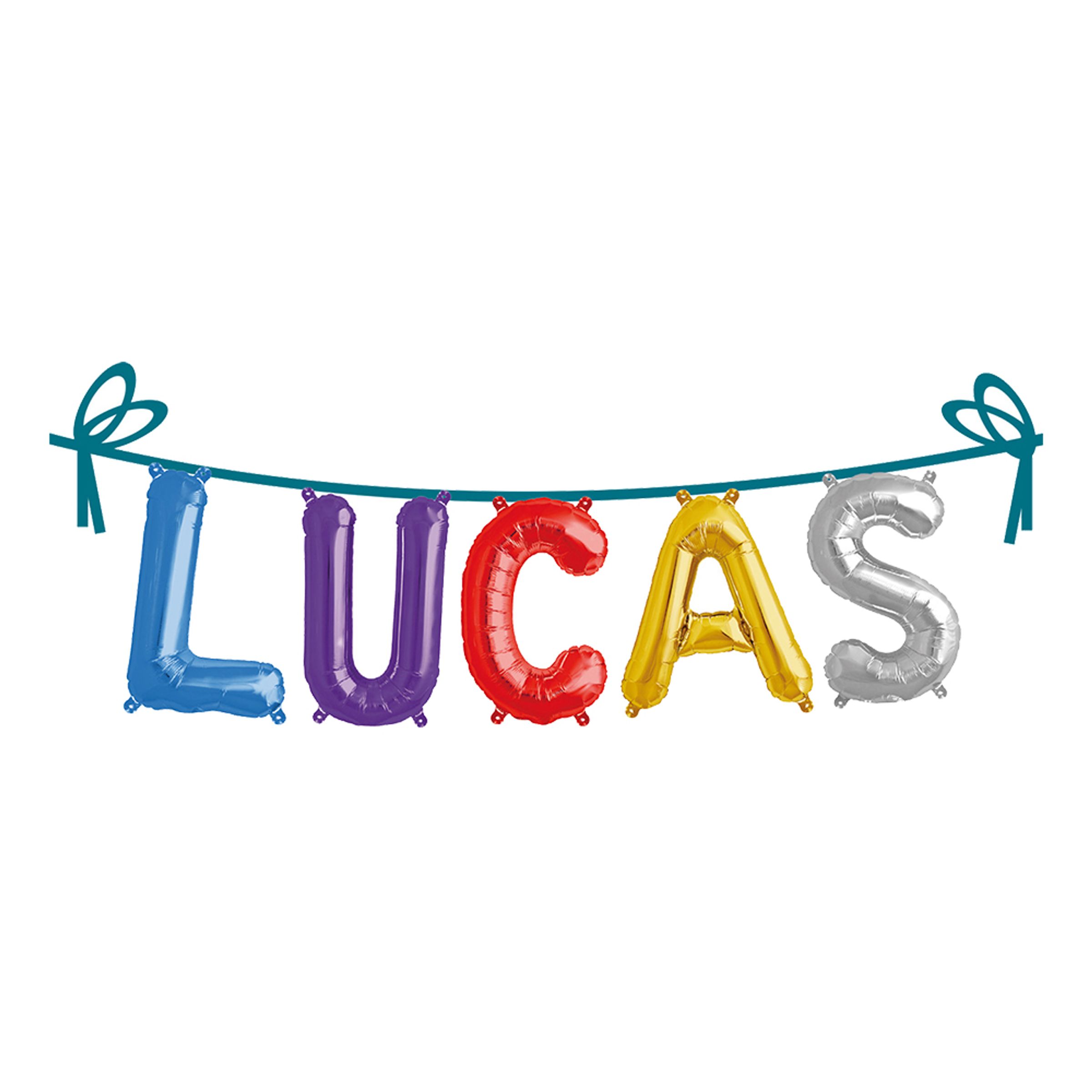 Ballonggirlang Folie Namn - Lucas | Hem - Festartiklar - Festdekoration - Girlanger | Pryloteket