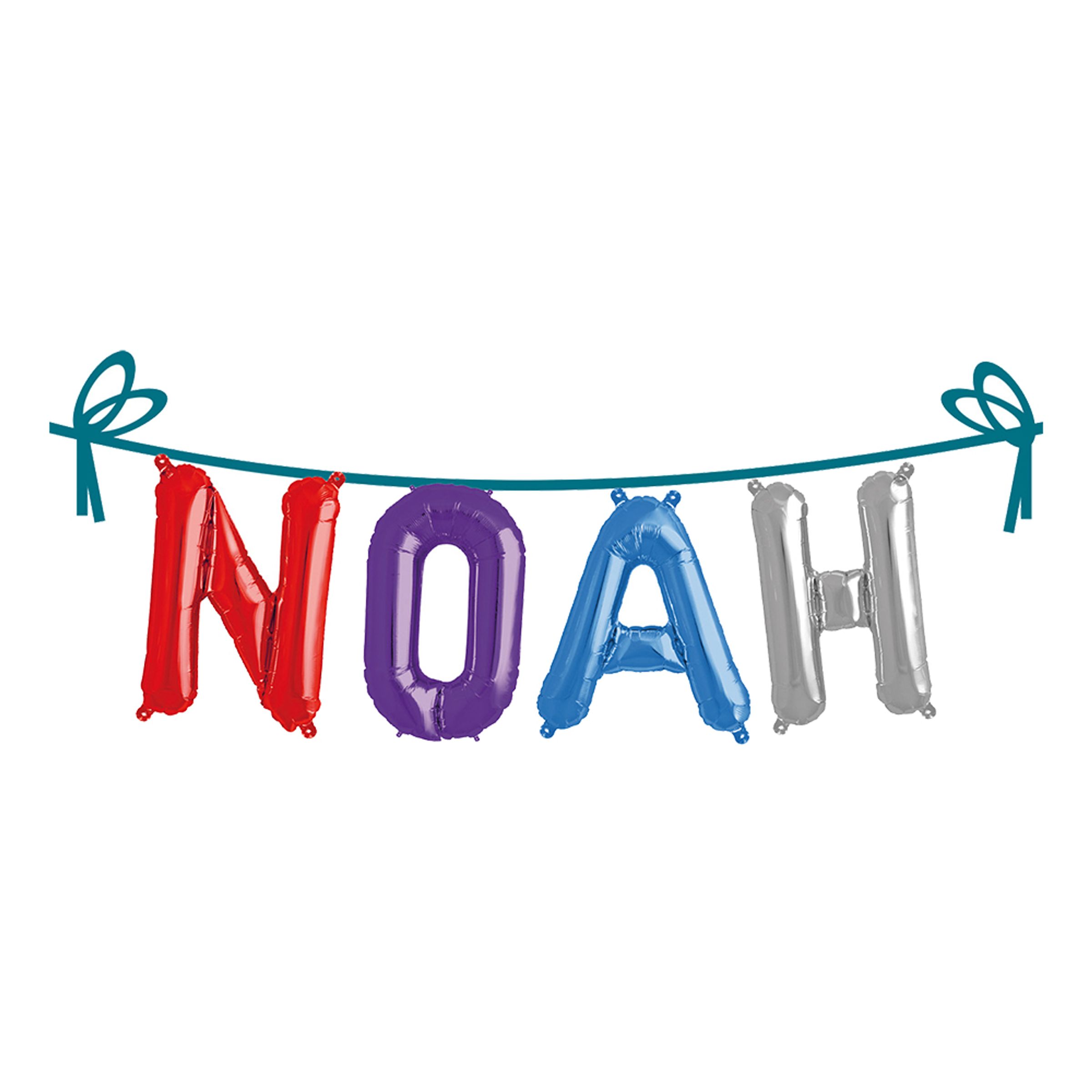 Ballonggirlang Folie Namn - Noah | Hem - Festartiklar - Festdekoration - Girlanger | Party Outlet