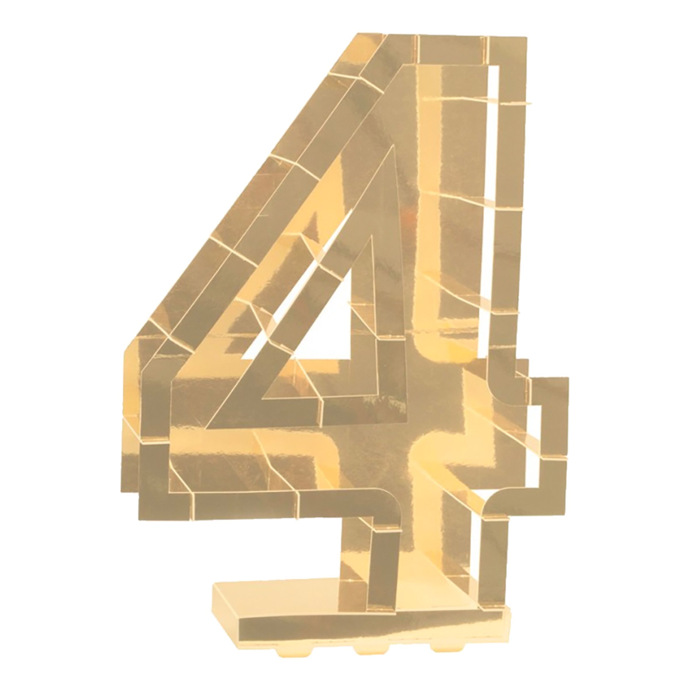 Ballonboks Tal Guld Metallic - Tal 4