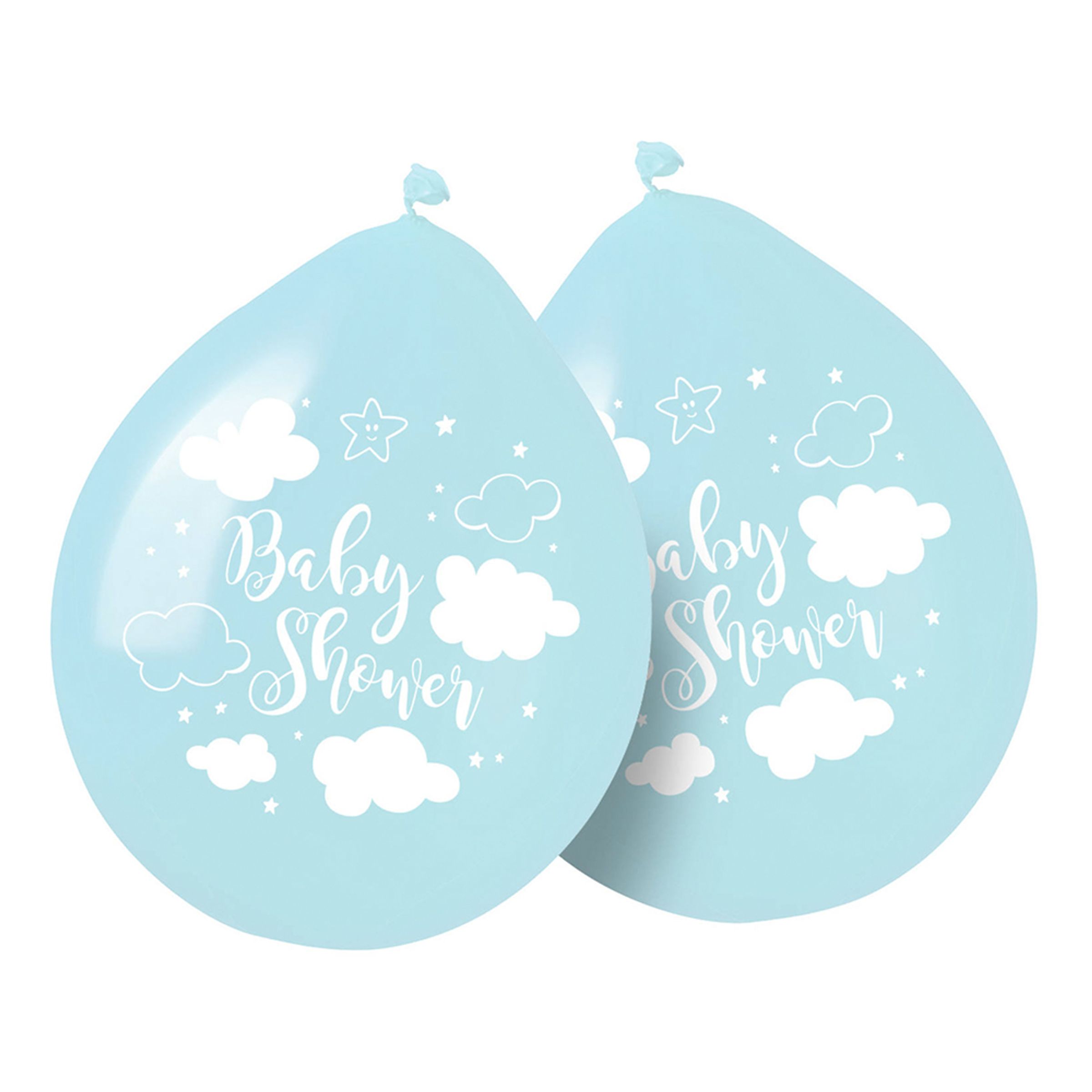 Balloner Baby Shower Lyseblå - 8-stk