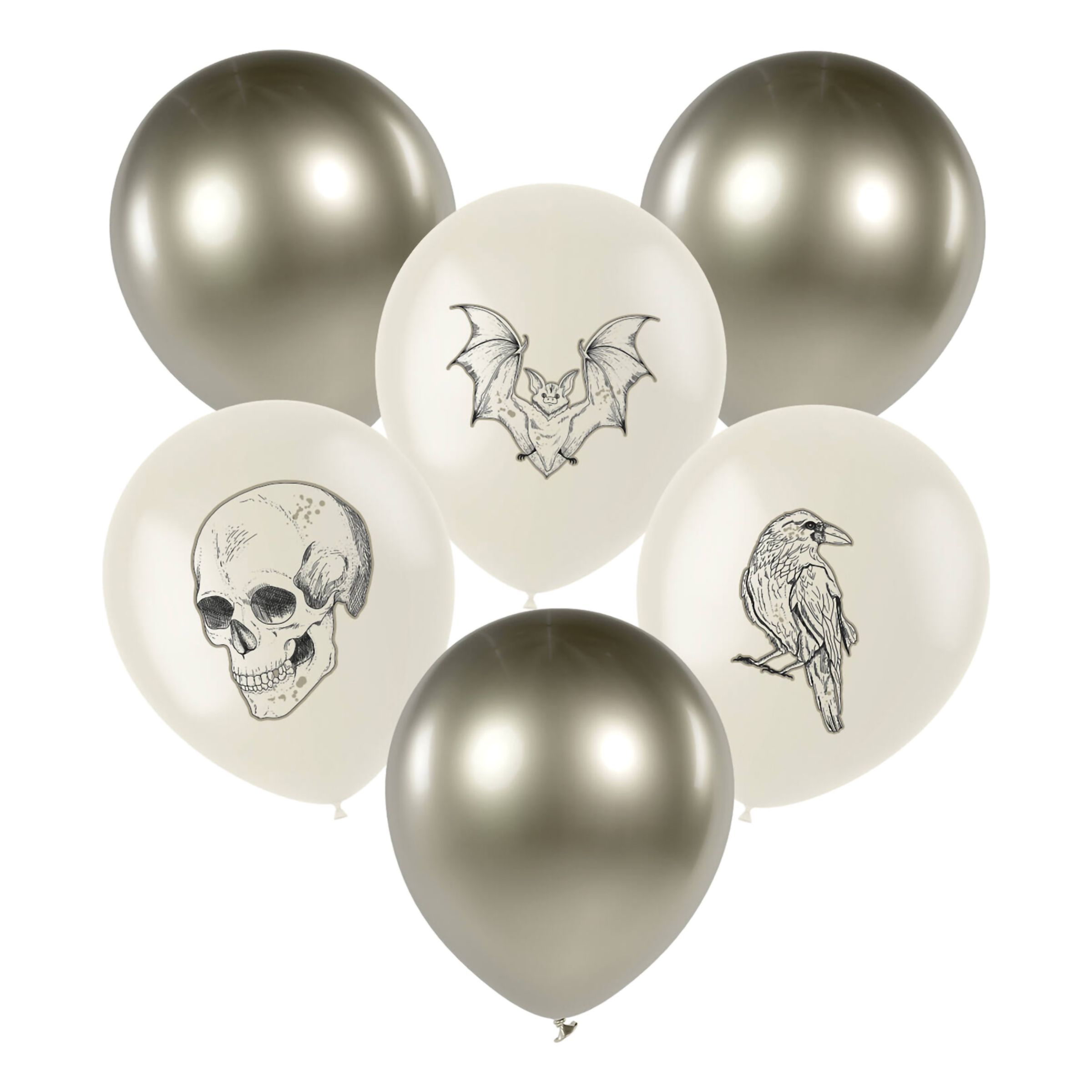 Ballonger Creepy Curiosities - 6-pack | Hem - Festartiklar - Ballonger - Latexballonger | Pryloteket