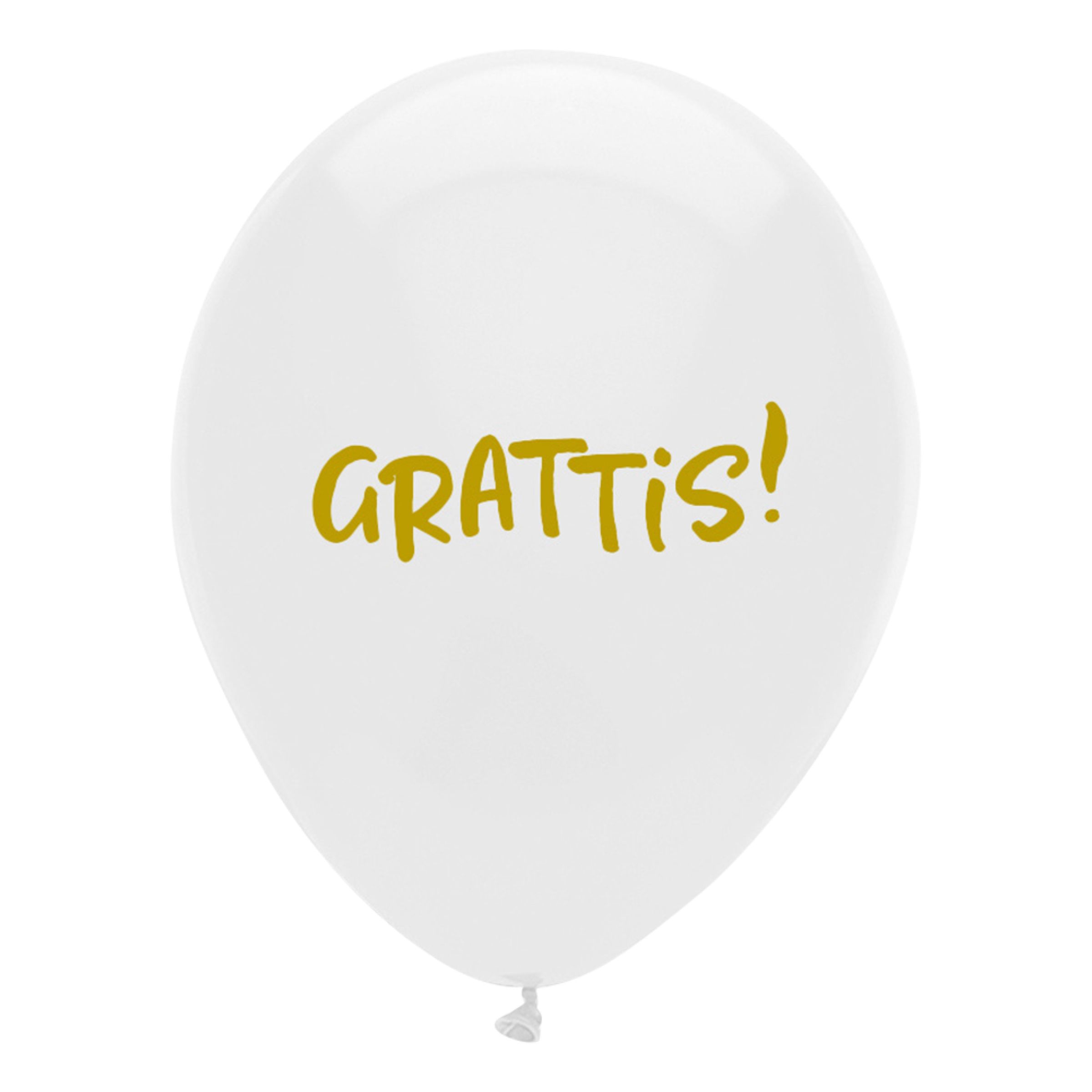Ballonger Grattis - 6-pack | Hem - Festartiklar - Ballonger - Latexballonger | Pryloteket