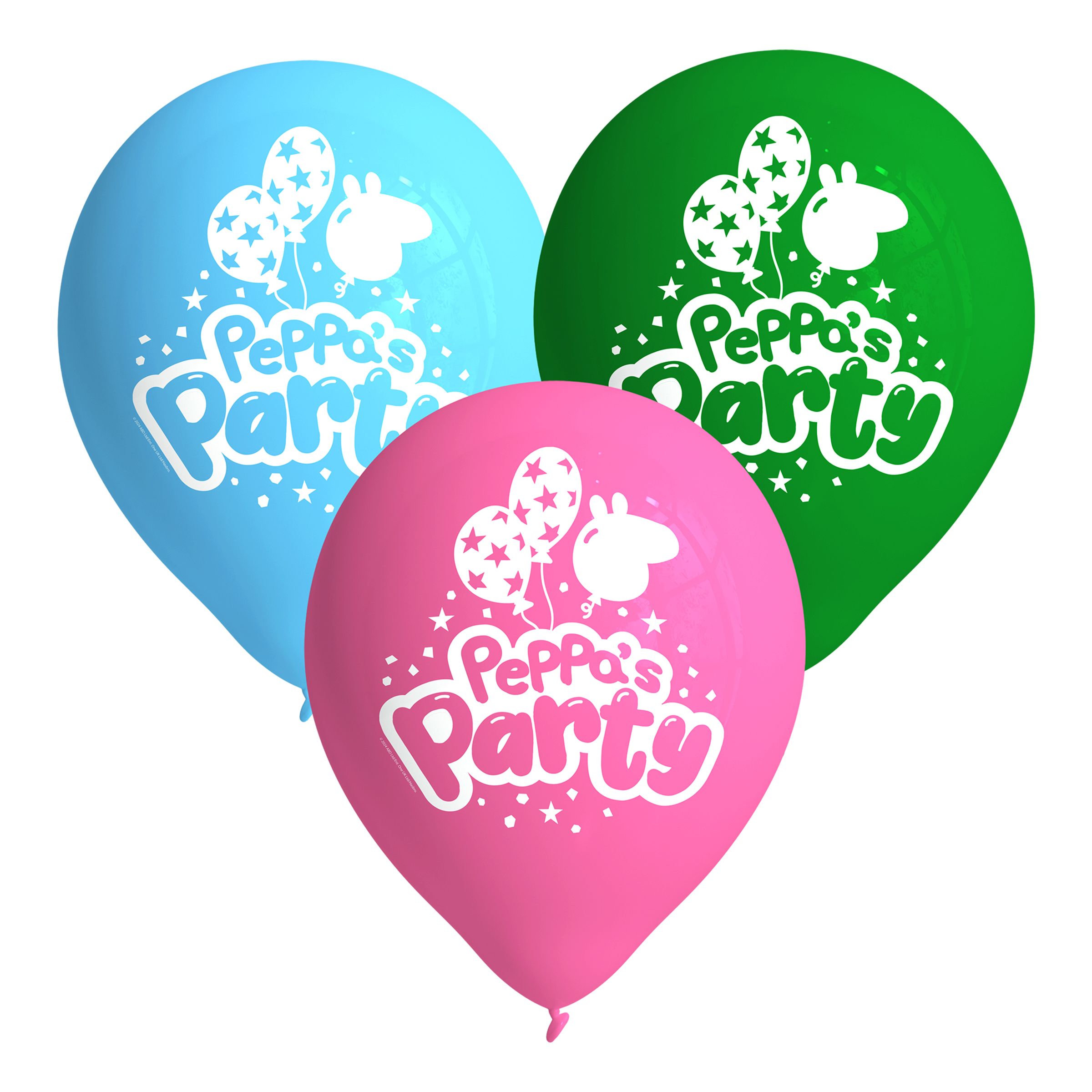 Ballonger Greta Gris&trade; Peppa’s Party - 8-pack | Hem - Festartiklar - Ballonger - Latexballonger | Pryloteket