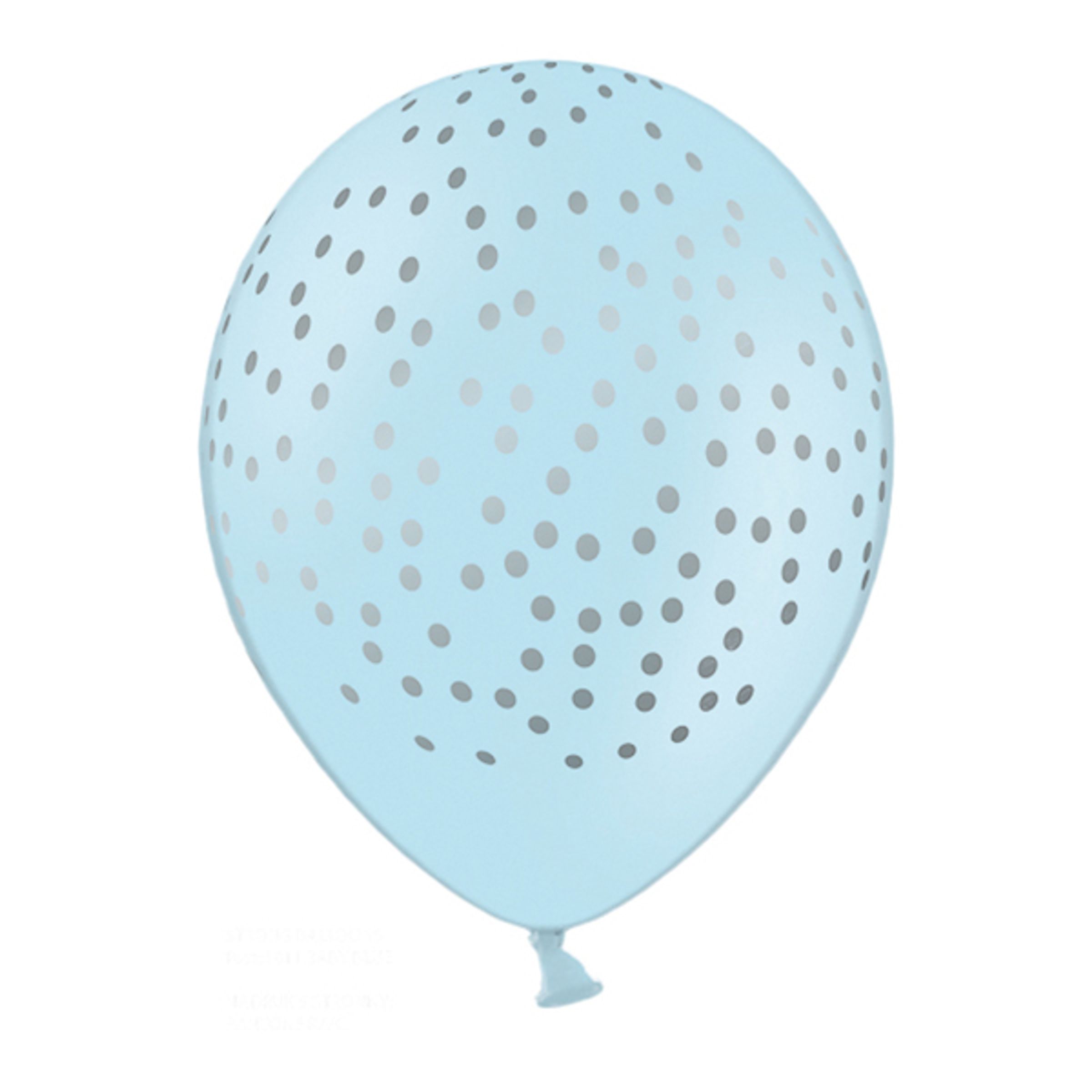 Ballonger Prickar Blå/Silver - 6-pack | Hem - Festartiklar - Ballonger - Latexballonger | Pryloteket