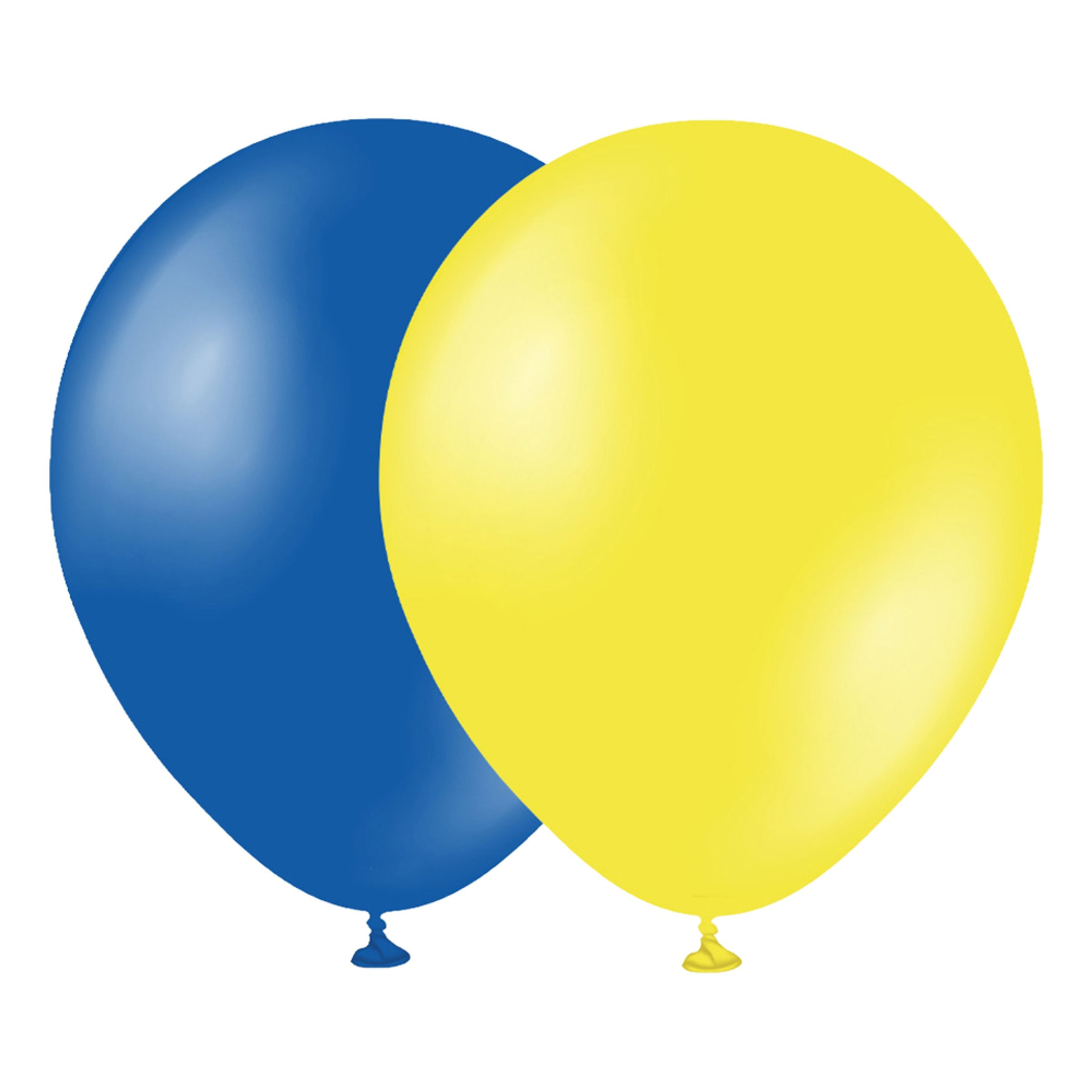 Balloner Professional Blå/Gul - 10-pak